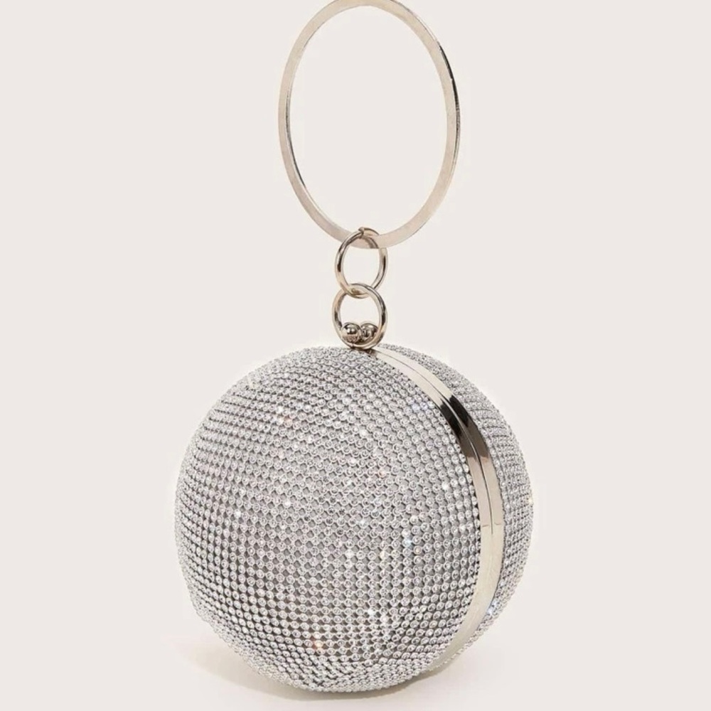 Silver Disco Ball Purse